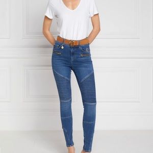 Brand New - Holland & Cooper Denim Biker Jean. UK Size 8 (US size 4)